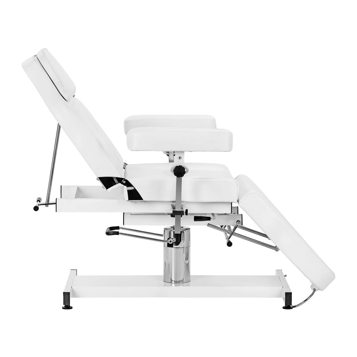 Cosmetic hydraulic chair Sillon A 210DH with cradle white