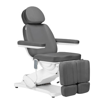 SILLON CLASSIC PEDI fotvårdsstol, 3 motorer, grå med fotbädd
