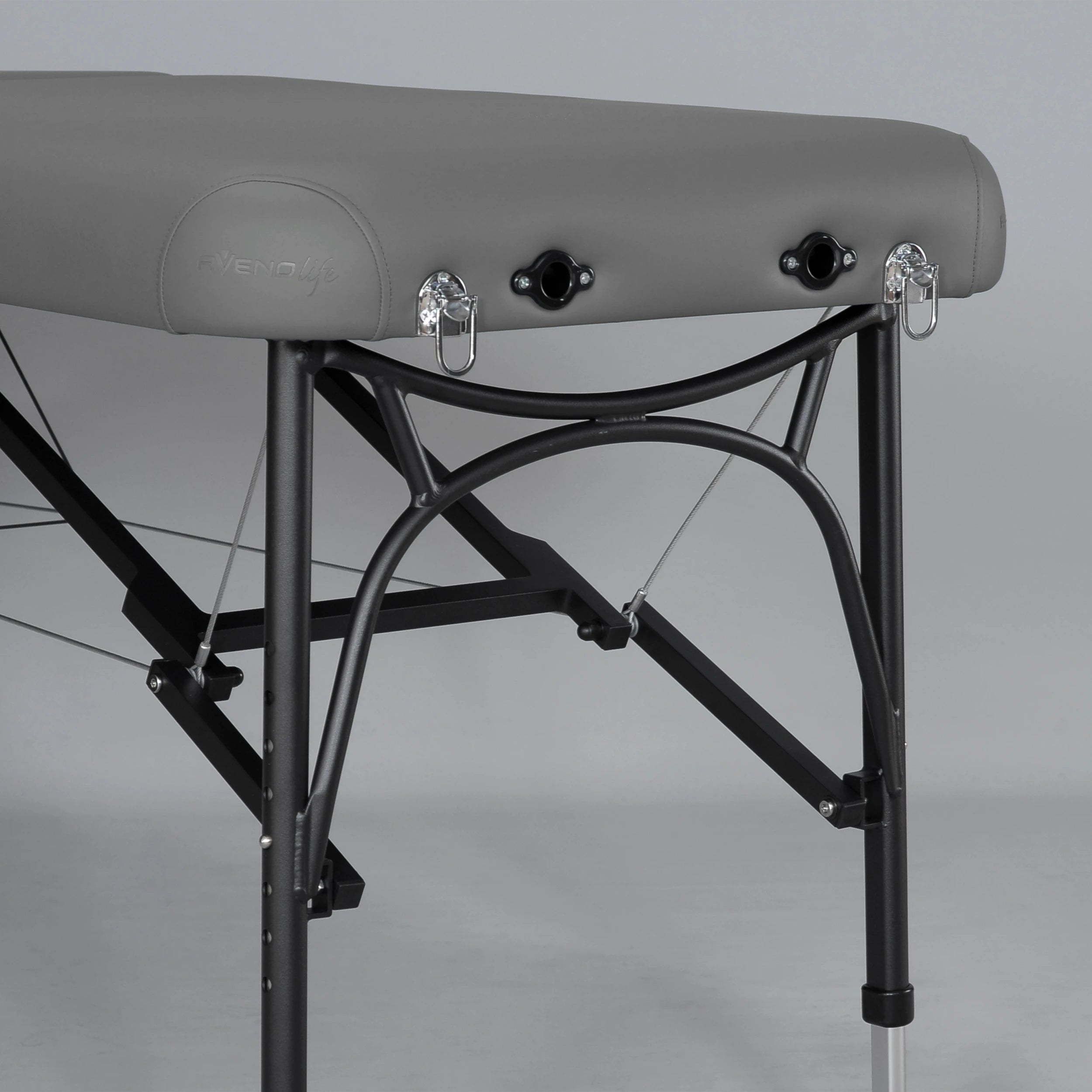 Bärbar massagebänk Luna Light Soft Touch K622 Charcoal