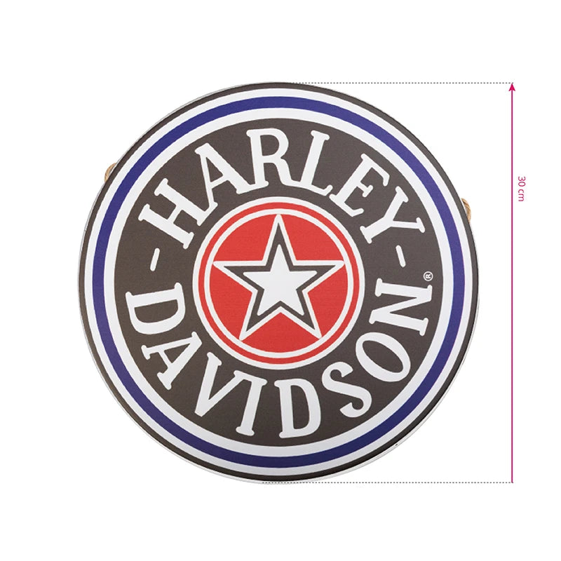 Harley HD002 rund dekorativ plakette