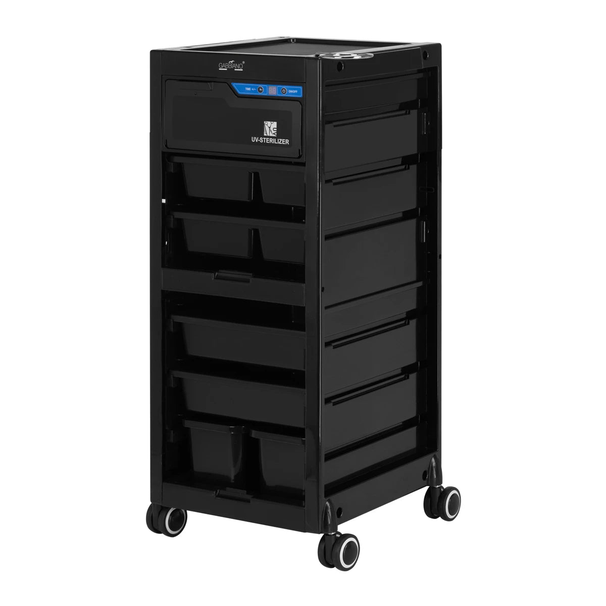 GABBIANO Frisörvagn med UV-sterilisator 68UV svart