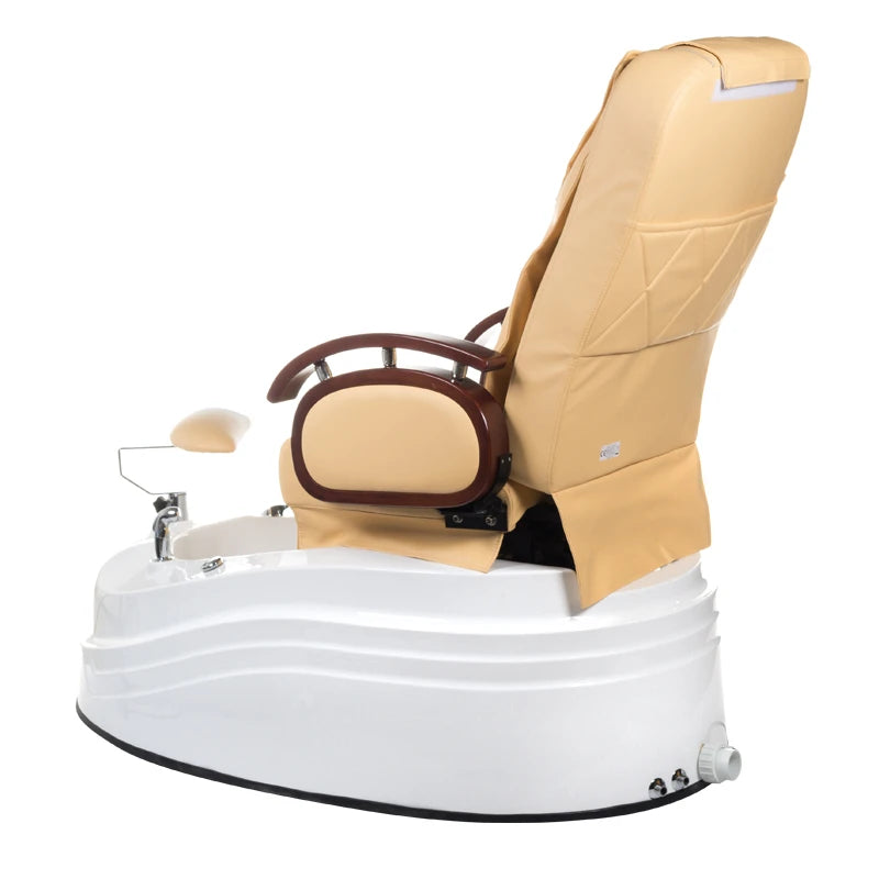 Fotvårdsstol med massage, BR-2307, beige