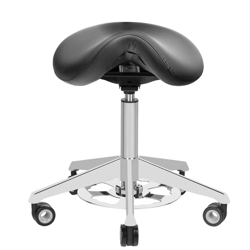 Cosmetic chair, AZZURRO 010F BUMP-UP, black