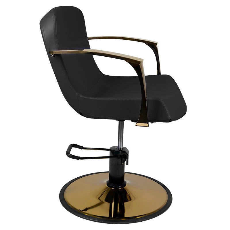 Hairdressing chair Gabbiano Bologna golden black