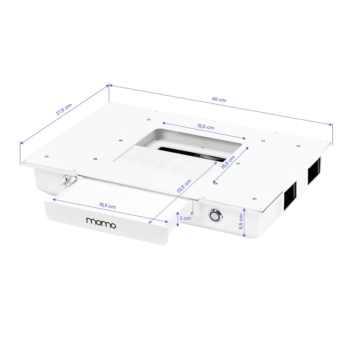 Cosmetic desk MOMO L01 with dust absorber