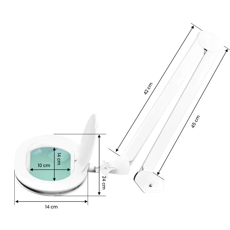 Elegante 6028 60 LED 5d LED magnifier lamp for reg. light intensity