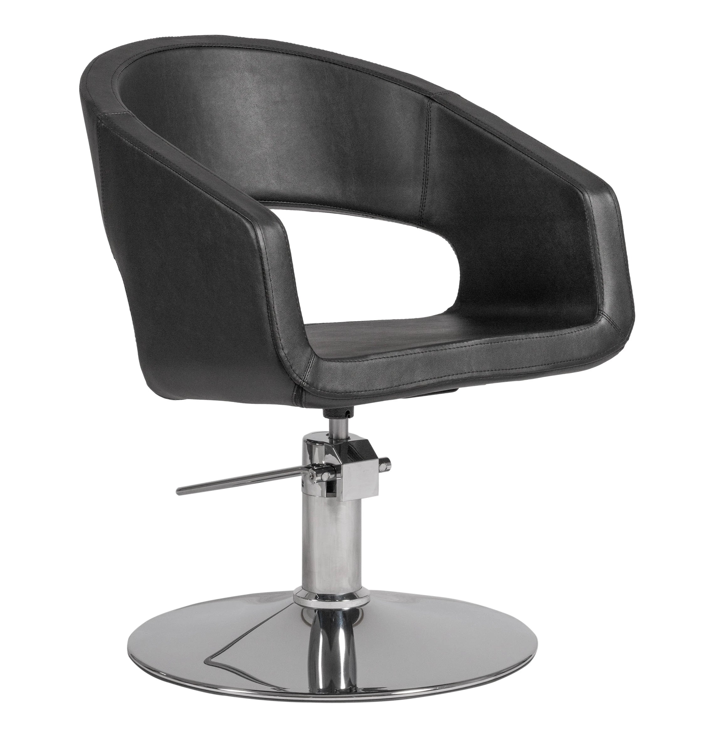 Weelko BOHO Barberarstol med svart rund bas