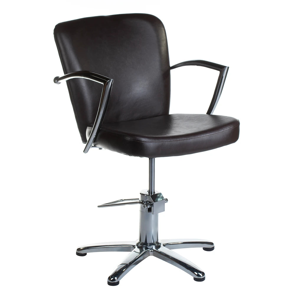 LIVIO BH-8173 frisörstol, brun