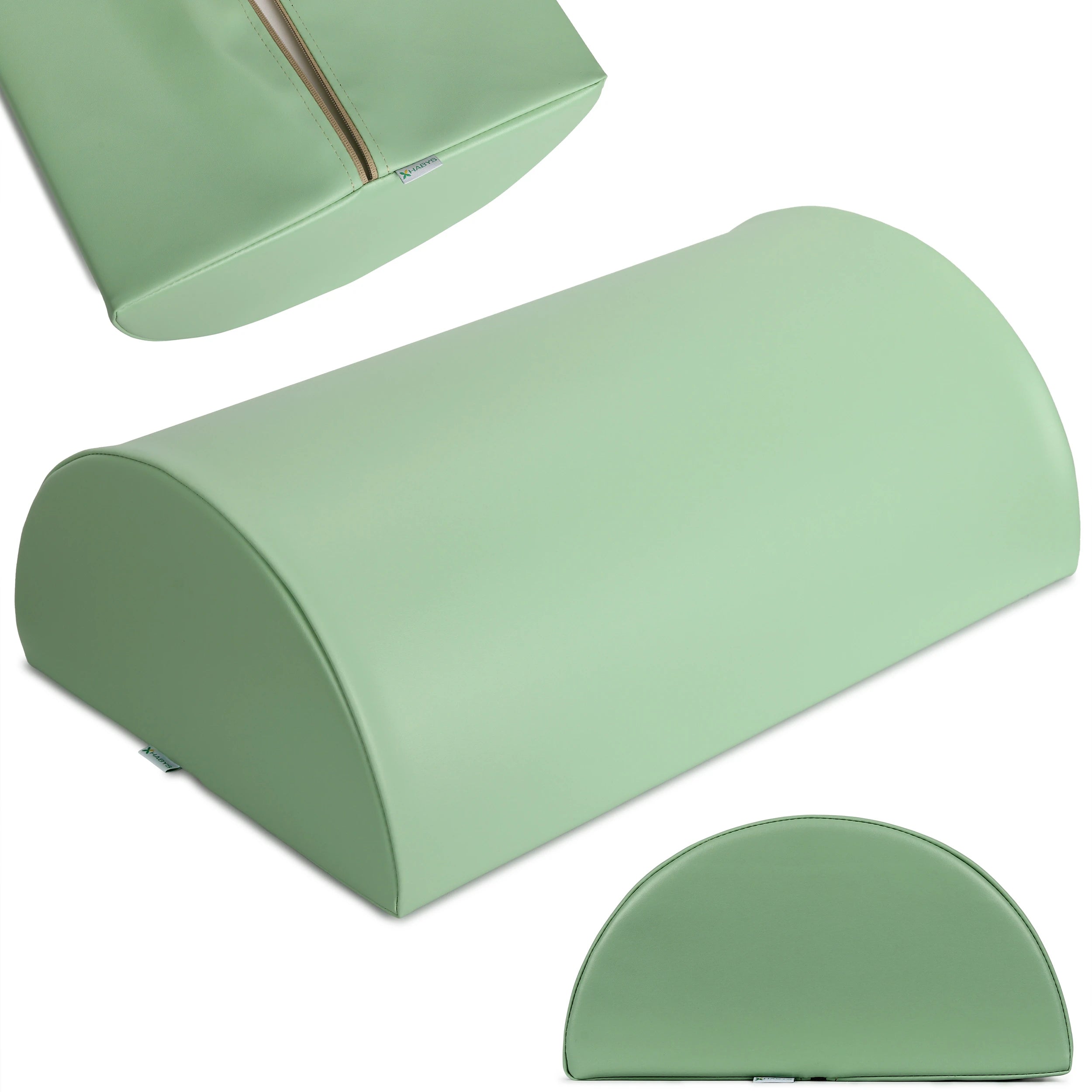 Semi Round Bolster 60x40x20 K022 Grön