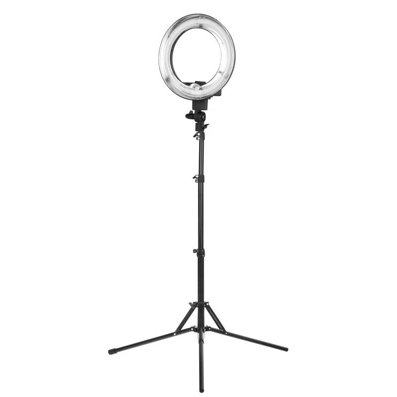 Ringlampor, RING LIGHT 12" 35W, svart + stativ