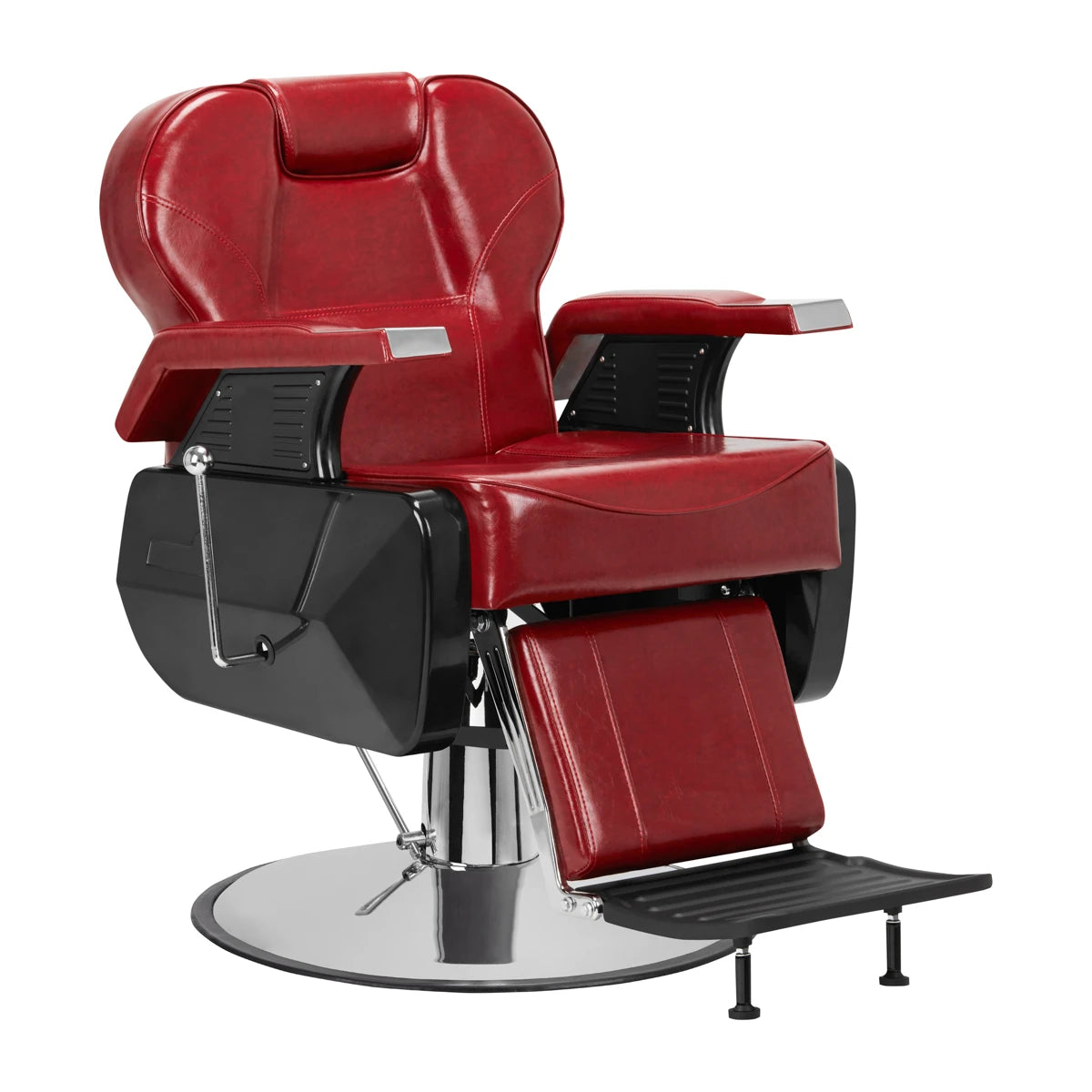 HAIR SYSTEM New York barberarstol röd