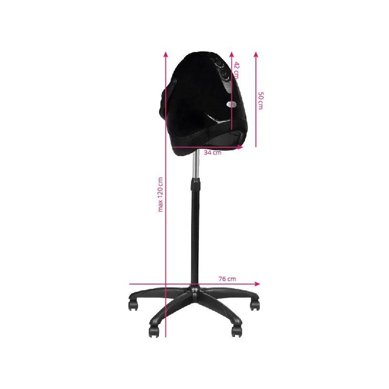 GABBIANO Frisörhuvuddörk LX-201S stående svart