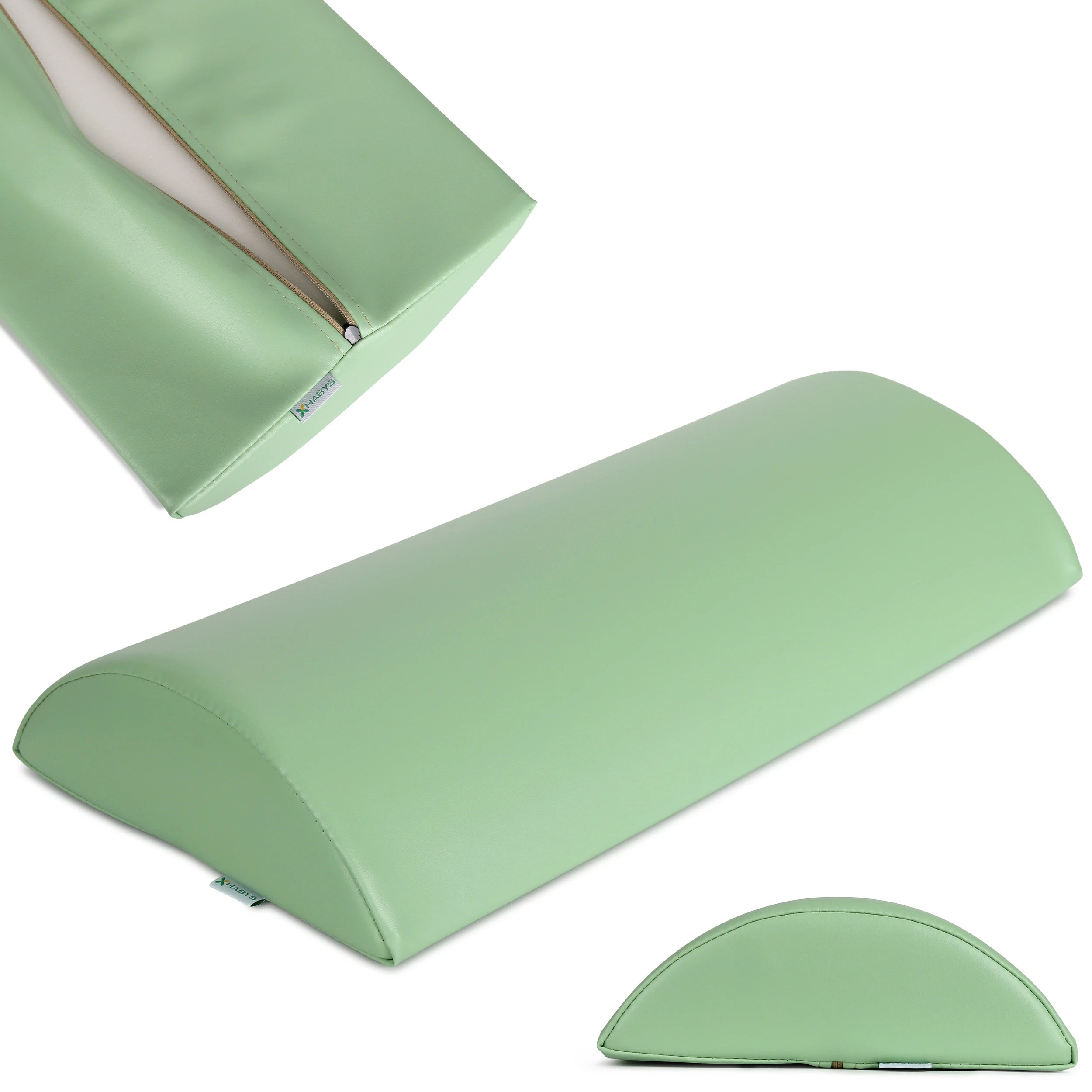 Semi Round Bolster 60x30x15 K022 Grön