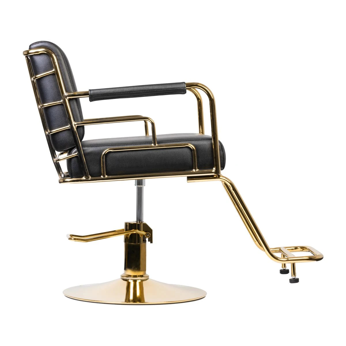 Hairdressing chair GABBIANO PRATO GOLD - BLACK