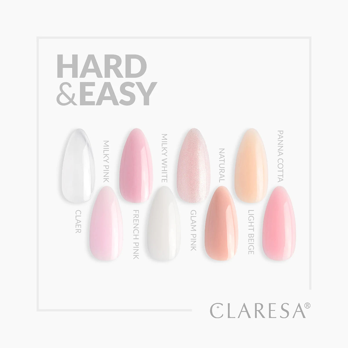 HARD&EASY BUILDER GEL GLAM PINK 12g